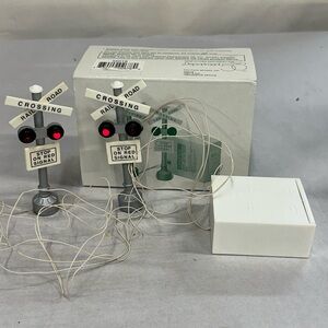 Vintage Department 56 “Railroad Crossing Signs” Village Accessory